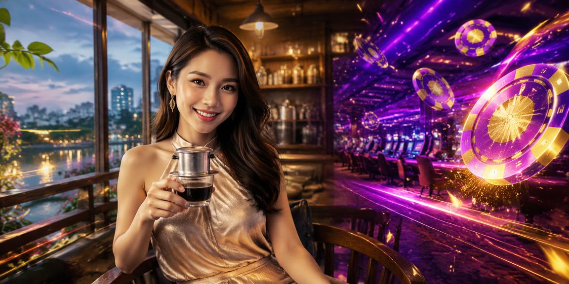 Người chơi tại Hà Nội xem kết quả cá cược và giải thưởng trong quán cà phê buổi tối