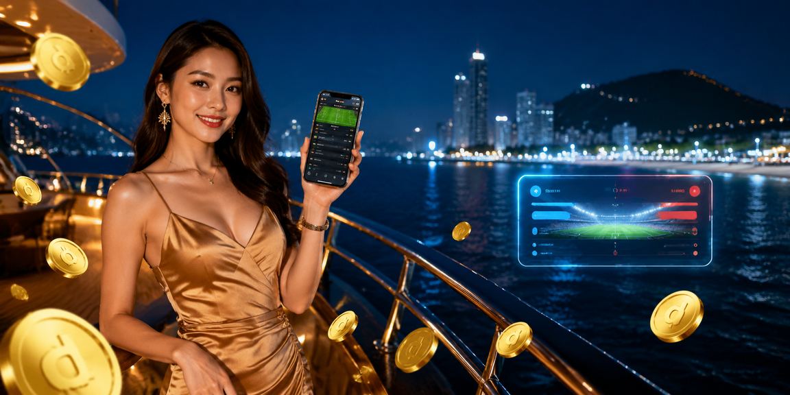 Người dùng tại Vũng Tàu xem lịch thi đấu và đặt cược thể thao trên bãi biển